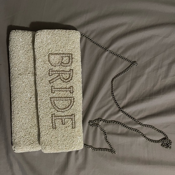 Elegant Cream Bridal Clutch - Picture 1 of 1